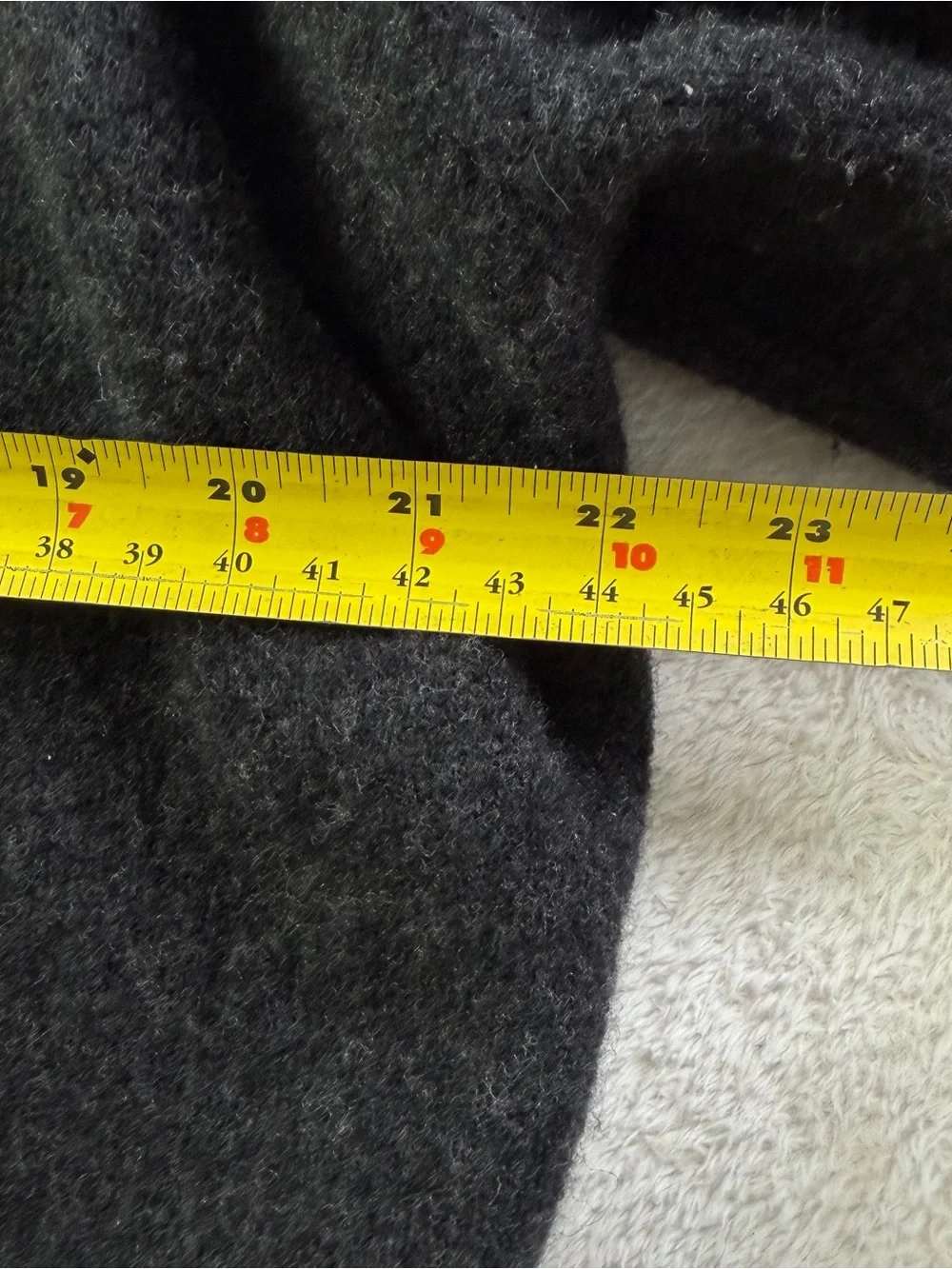 Vince Collar Cardigan Coat Merino Wool Alpaca Black S Relaxed Oversized Charcoal